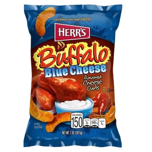 Herrs Buffalo Blue Cheese Curls 12x113g