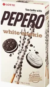 Lotte Pepero White Cookies Sticks 10x37g