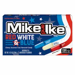 Mike and Ike Red White Blue/ Rot Weiß Blau  12x120g