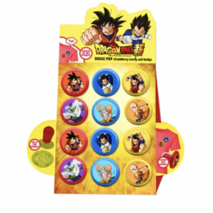 Dragon Ball Badgepop Strawberry Flavour 12x15g
