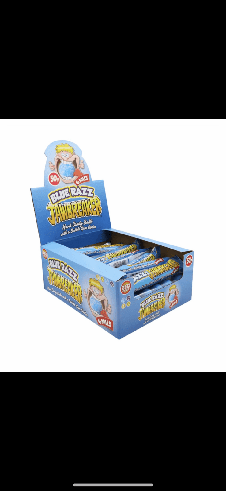 Zed Candy Razz Zed Candy Jawbreaker Blue razz 24x41g | CandySky B2B