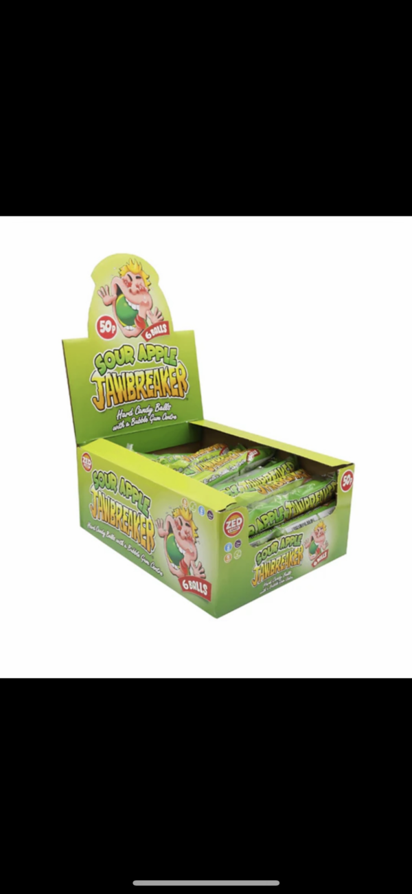 Zed Candy Jawbreaker Sour Apple 24x49g