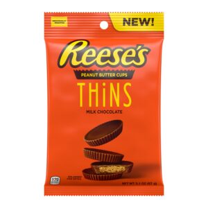 Reese's Milk Choco Peanut Butter Cup Thins Peg Bag 8x87g