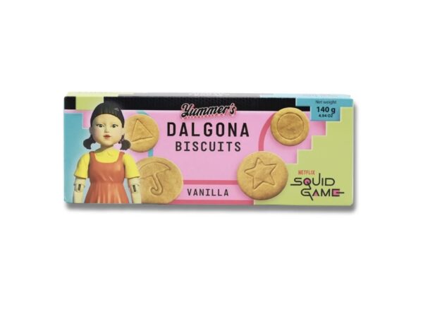 SQUID GAME DALGONA BISCUITS VANILLA 24x 140G