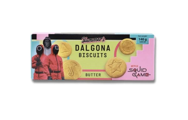 SQUID GAME DALGONA BISCUITS BUTTER 24x 140G
