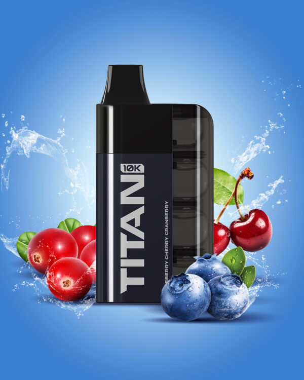 Titan 10K Vape Pods BLUEBERRY CHERRY CRANBERRY 1×5 Stk.