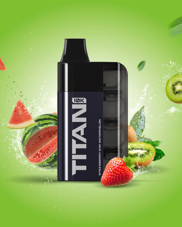 Titan 10K Vape Pods STRAWBERRY KIWI WATERMELON 1×5 Stk.