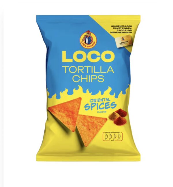 Loco Tortilla Chips - Oriental Spices 12x100g