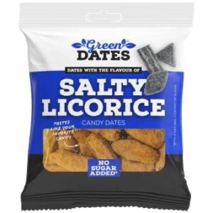 Green Dates (Datteln) Salty Licorice 12x 90g