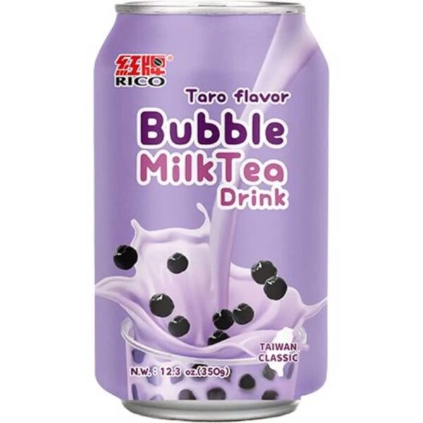 Rico Bubble Milk Tea Drink Taro 24x340ml