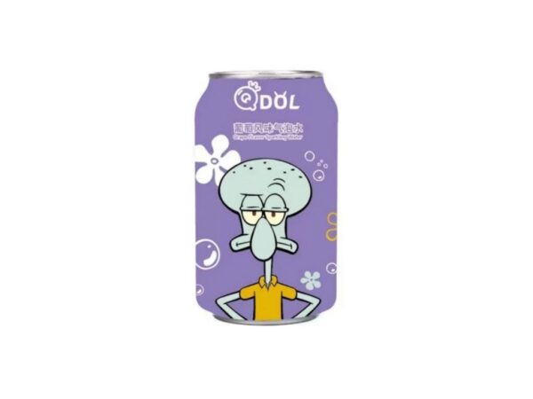 QDOL SPONGEBOB GRAPE SPARKLING DRINK 24x 330ML