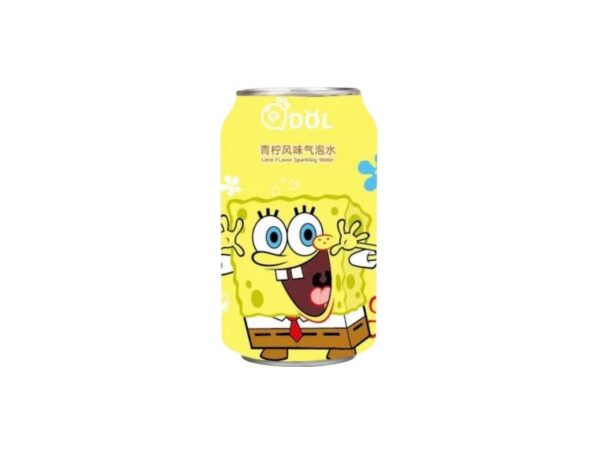 QDOL SPONGEBOB LIME SPARKLING DRINK 24x 330ML
