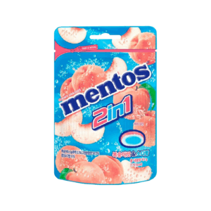 MENTOS 2IN1 PEACH SODA FLAVOR 10x 45G
