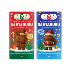 SantaBubu Mytery Chocolate Flavor Popping Candy 12x80g