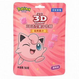 Pokemon Juice 3D Gummy Candy Strawberry Flavor 16x56g