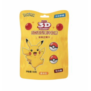 Pokemon Juice 3D Gummy Candy Cola Flavor 16x56g