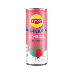 Lipton Kombucha Strawberry & Mint Can 12x250ml