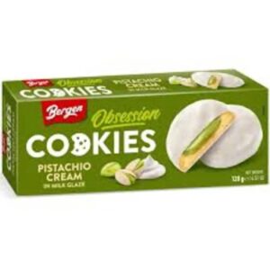 Bergen Obsession Cookies Pistachio White 18x128g