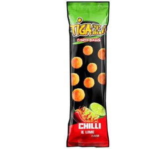 Tigaz Corn Chips Chilli& Lime 60x20g