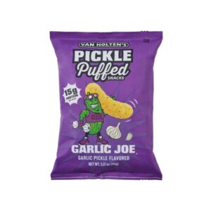 Van Holten's Pickle Puffed Snacks Garlic Joe 10x90g