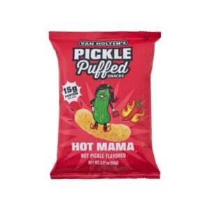 Van Holten's Pickle Puffed Snacks Hot Mama 10x90g
